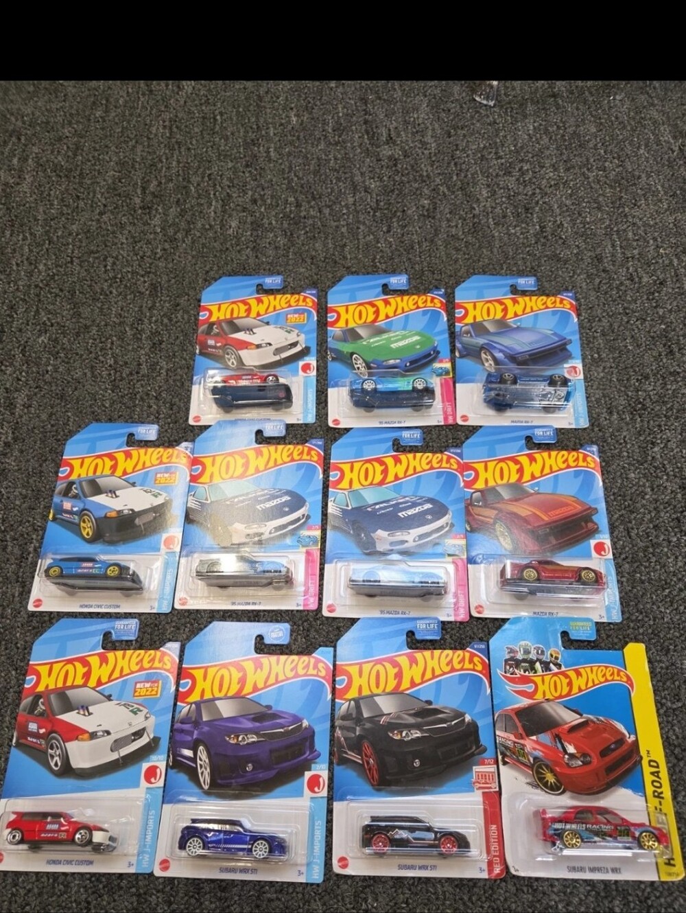 Assorted Kids Toy Cars - Multi Color Set 11 Cars